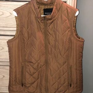 Tan/brown vest!